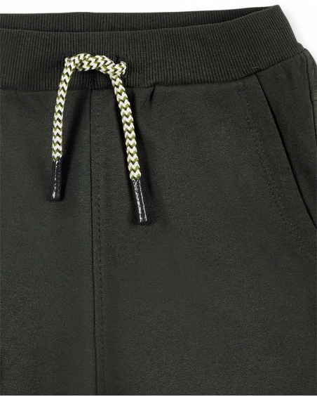 Bermuda da ragazzo in maglia grigia Collezione My Plan To Escape