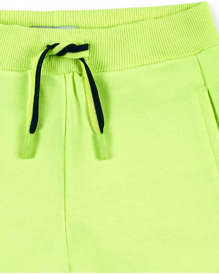 Bermuda da bambino in maglia gialla Collezione Supernatural