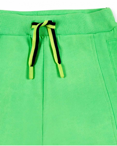 Shorts in maglia verde da ragazzo Collezione Supernatural