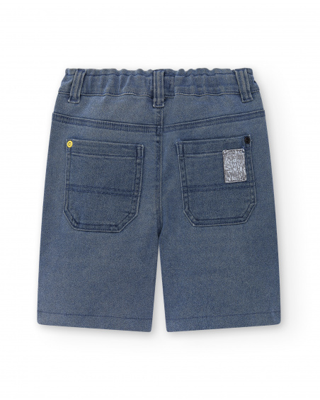 Shorts in denim blu da ragazzo Collezione Urban Attitude
