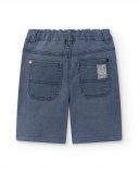 Shorts in denim blu da ragazzo Collezione Urban Attitude
