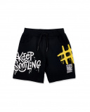 Bermuda da ragazzo in maglia nera Collezione Urban Attitude