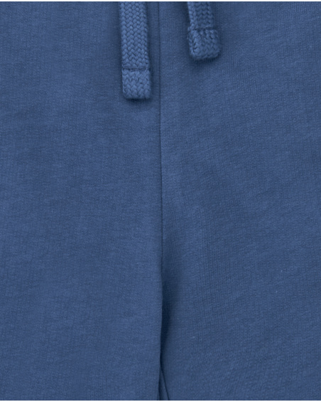 Bermuda da bambino in maglia blu Collezione Basics Boy