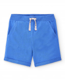 Bermuda da bambino in maglia di colore azzurro Collezione