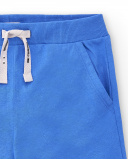Bermuda da bambino in maglia di colore azzurro Collezione