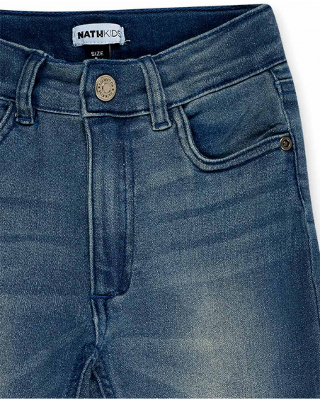 Pantaloni in denim blu da ragazzo Collezione Skating World