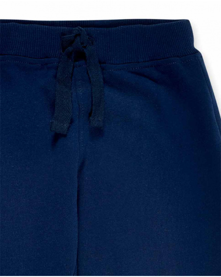 Pantaloni in maglia blu scuro da ragazzo Collezione Supernatural