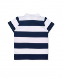 Polo da bambino in maglia bianca Collezione Kayak Club