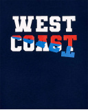 T-shirt da ragazzo in maglia blu scuro Collezione Kayak Club