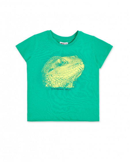 T-shirt verde in maglia da bambino Collezione Supernatural