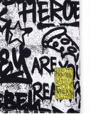 T-shirt bianca in maglia Graffiti per bambino Collezione Urban