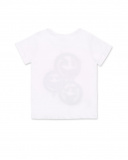 T-shirt bianca con emoji da bambino Collezione Urban Attitude