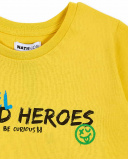 T-shirt gialla in maglia da bambino Collezione Urban Attitude