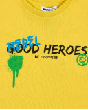 T-shirt gialla in maglia da bambino Collezione Urban Attitude