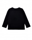 T-shirt nera in maglia da bambino Collezione Urban Attitude