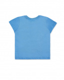 T-shirt blu lavorata a maglia da bambino Collezione Game Mode