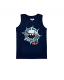 Canotta da ragazzo in maglia blu scuro Collezione Game Mode