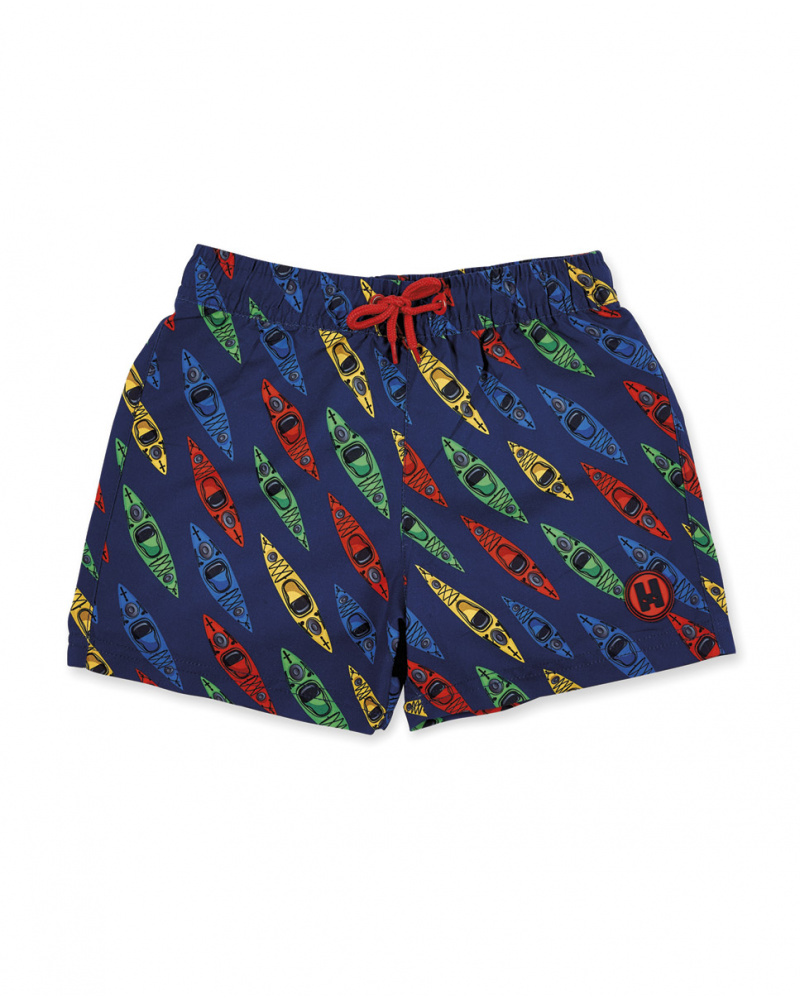 Costume da bagno blu navy da ragazzo Collezione Kayak Club