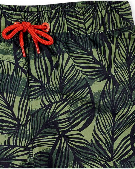 Costume da bagno bermuda kaki da bambino Collezione My Plan To