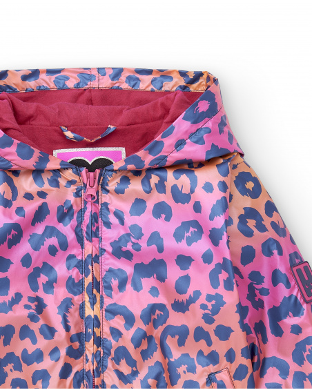 Giacca a vento fucsia da bambina Collezione Sunday Brunch