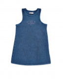 Abito in maglia blu scuro da bambina Collezione California Chill