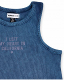 Abito in maglia blu scuro da bambina Collezione California Chill