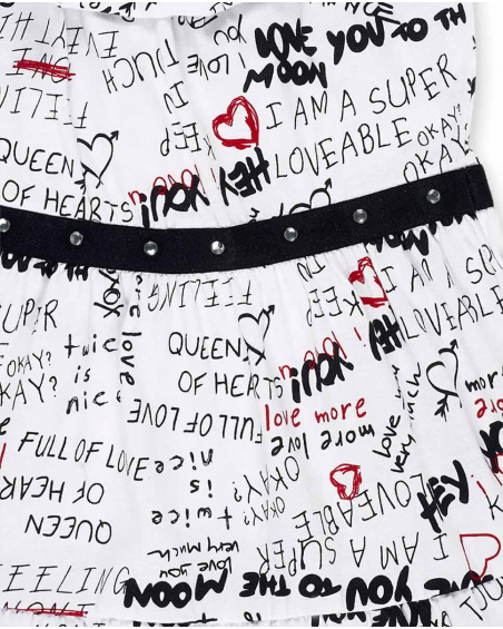 Abito bianco in maglia da bambina Collezione Ultimate City Chic