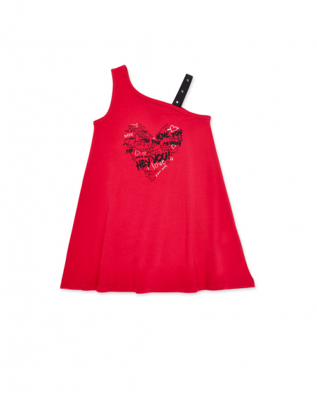 Abito rosso in maglia da bambina Collezione Ultimate City Chic