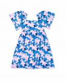 Abito in maglia blu da bambina Collezione Carnet De Voyage