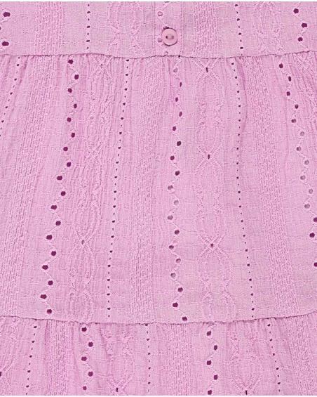 Abito rosa in maglia da bambina Collezione Carnet De Voyage