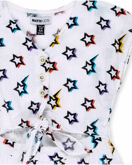 Abito bianco in maglia bambina Collezione Summer Vibes