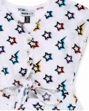 Abito bianco in maglia bambina Collezione Summer Vibes