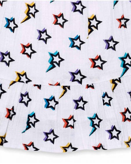 Abito bianco in maglia bambina Collezione Summer Vibes