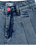 Gonna in denim blu da bambina Collezione Neon Jungle