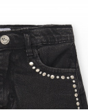 Gonna in denim nero da bambina Collezione Ultimate City Chic