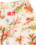 Gonna in maglia beige da bambina Collezione Island Life