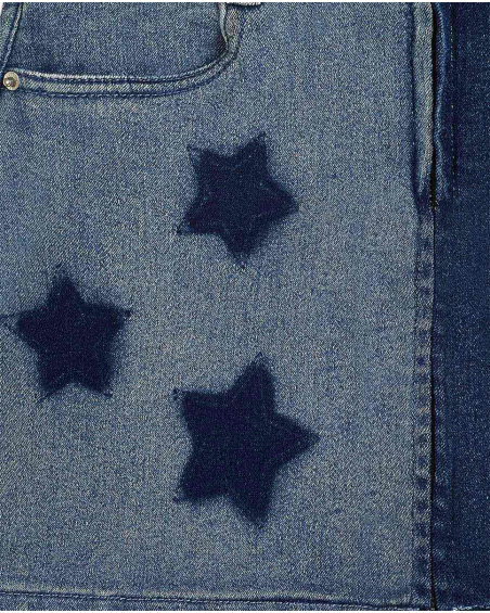 Gonna in denim blu da bambina Collezione Summer Vibes