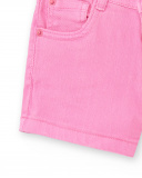 Shorts in denim rosa da bambina Collezione Neon Jungle