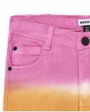 Shorts in denim rosa arancione per bambina Collezione Sunday