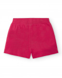 Pantaloncini rossi in maglia da bambina Collezione Basics Girl