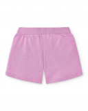 Shorts rosa in maglia da bambina Collezione Basics Girl