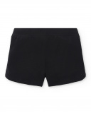 Shorts neri in maglia da bambina Collezione Basics Girl