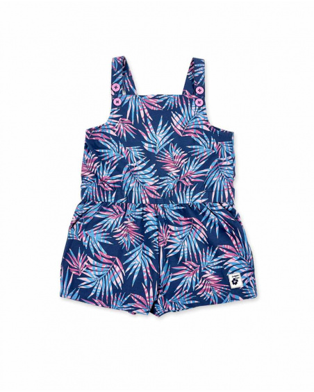 Tuta in maglia blu scuro da ragazza Collezione California Chill