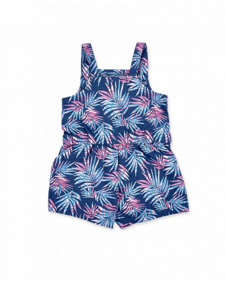 Tuta in maglia blu scuro da ragazza Collezione California Chill