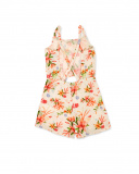 Tuta beige in maglia da bambina Collezione Island Life