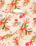 Tuta beige in maglia da bambina Collezione Island Life