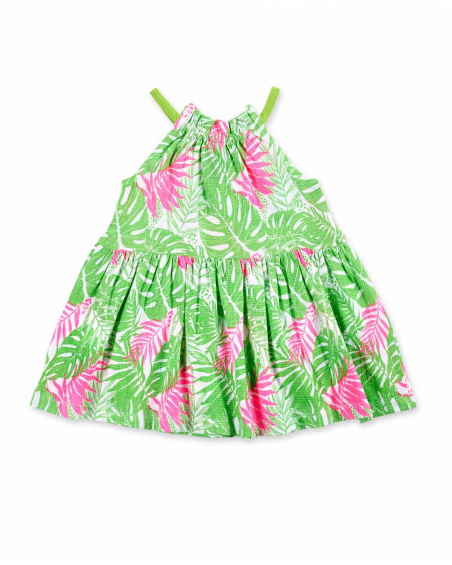 Top in maglia verde da bambina Collezione Neon Jungle
