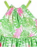 Top in maglia verde da bambina Collezione Neon Jungle