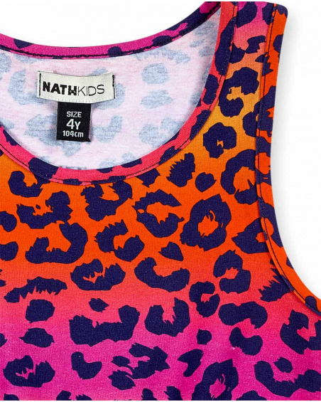 Top fucsia in maglia da bambina Collezione Sunday Brunch