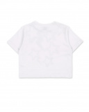 T-shirt bianca in maglia da bambina Collezione Summer Vibes
